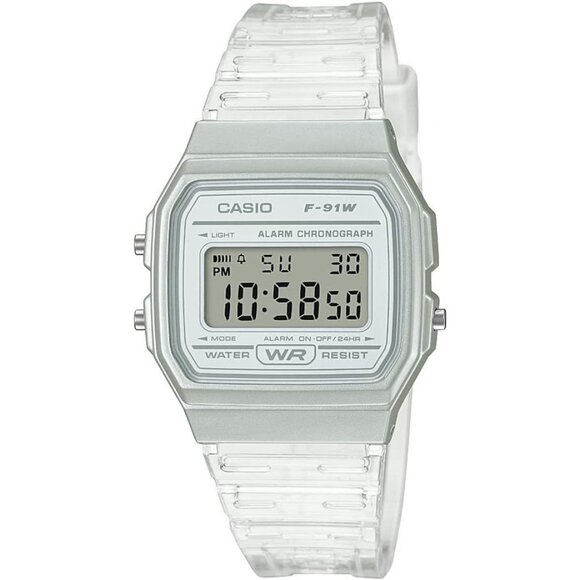 Casio Men's White Quartz LED light Watch With Resin Strap 20 (Model: F-91ws-7cf) - Picture 1 of 4